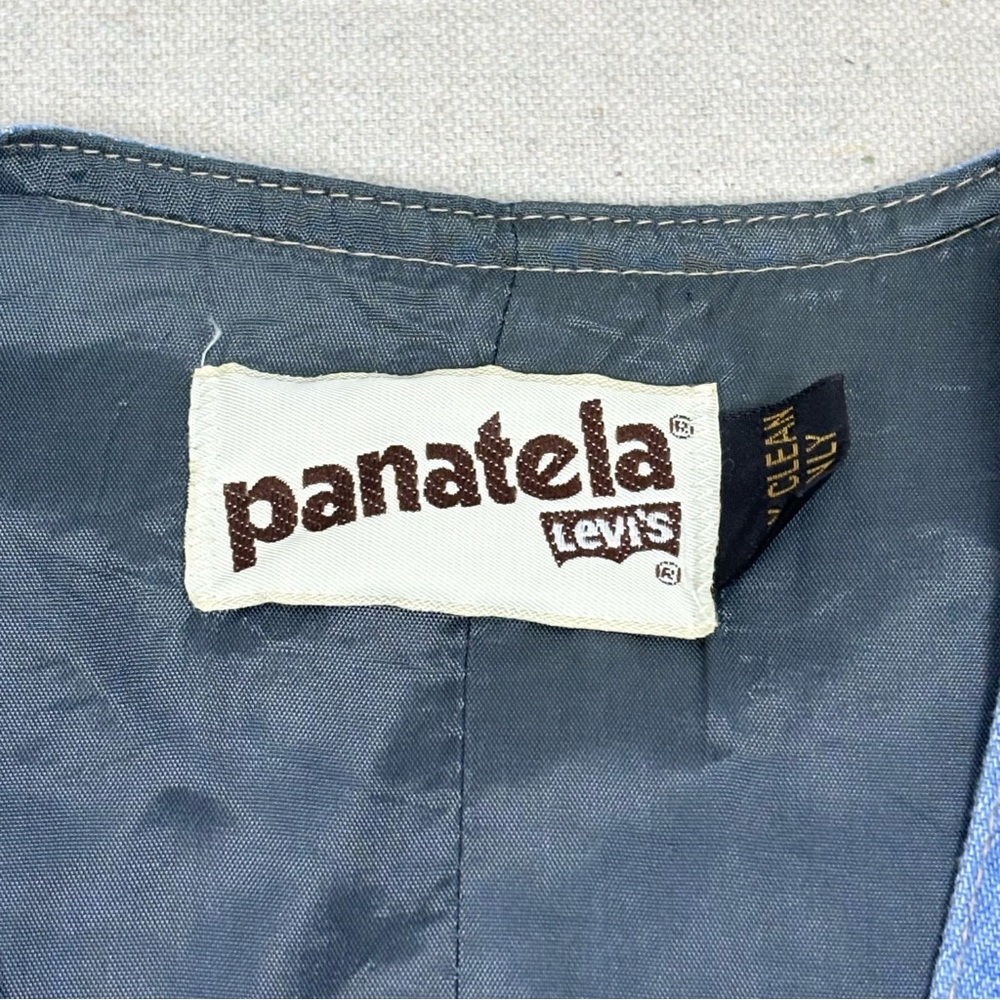 Levi’s 70’s Vintage Panatela Blue Textured Vest - Picture 3 of 4